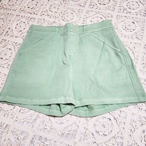 SPANX Light Green High Waist Women's Shorts